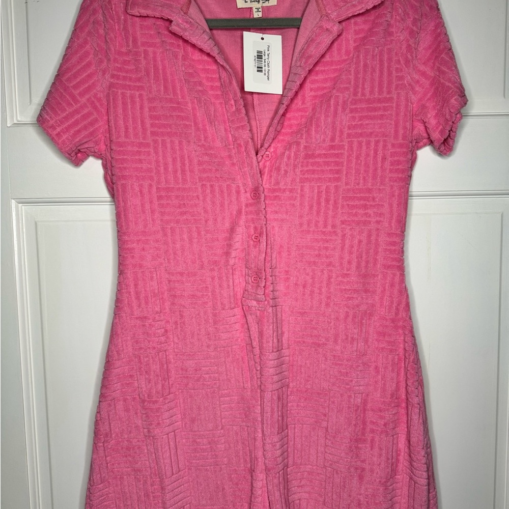 NWT Pink Terry Romper